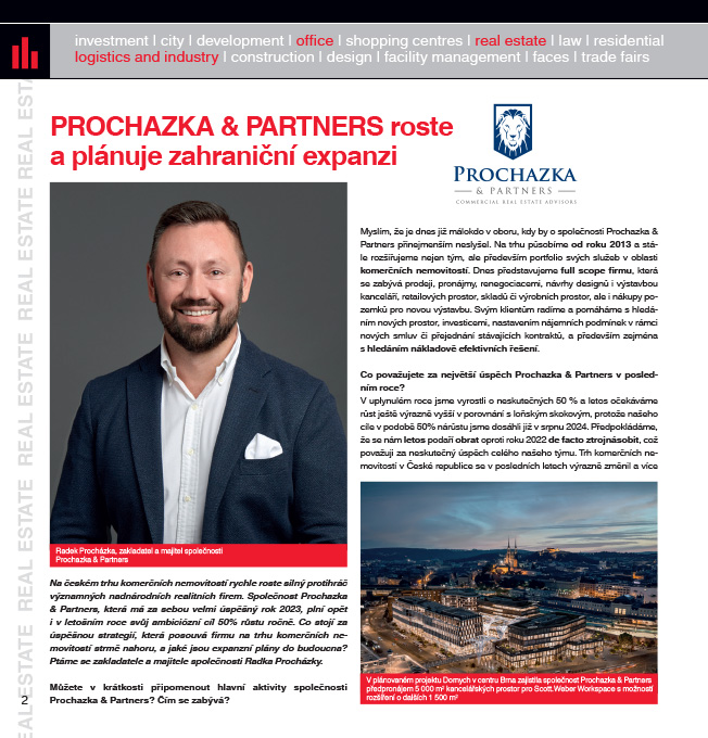 Prochazka & Partners roste a planuje zahranicni expanzi